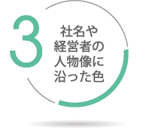 社名や経営者の人物像に沿った色