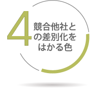 競合他社との差別化をはかる色