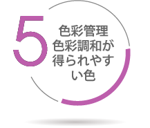 色彩管理・色彩調和が得られやすい色